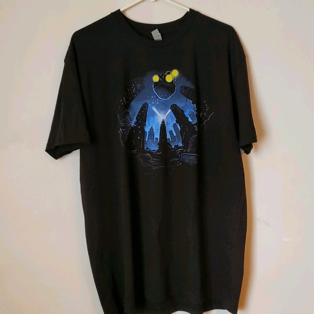 Rock Me T-shirt Size XL Black Color BIOSHOCK 2